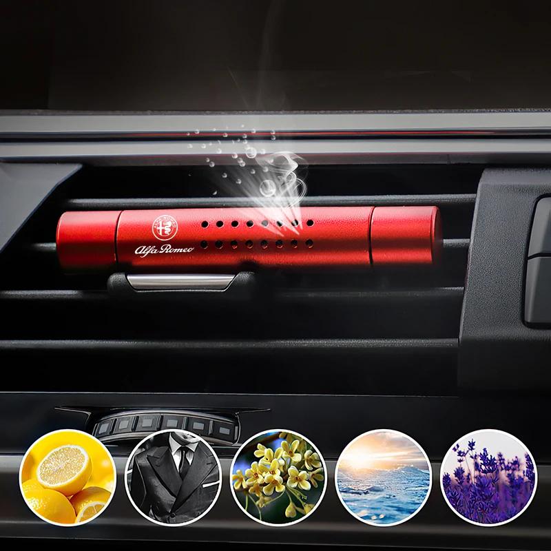 Hub Caps Car Air Outlet Fragrance Clip Air Freshener Auto Accessories For Alfa Romeo Giulietta Mito 159 Giulia Stelvio 156 147 T zw4