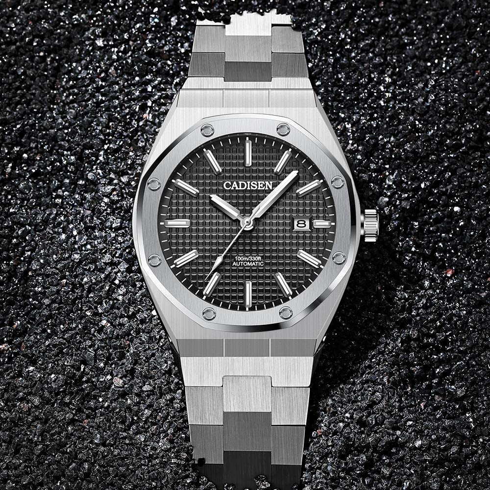 Made in MIYOTA8215 Royal German Retro Water Resistant to 10 Case Waterproof Hexagon Dress Stainless Steel Sapphire Coming of Age Present C8193