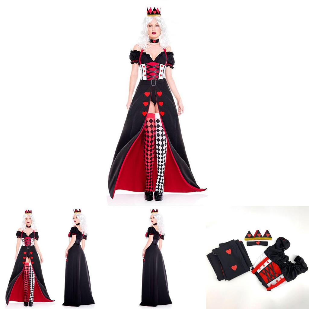 Unique Alice In Wonderland The Red Queen Cosplay Carnival Costume