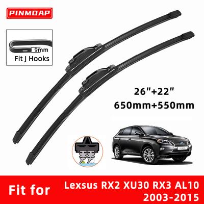 Car Wipers Double Rubber for Lexsus RX2 XU30 RX3 AL10 2003-2015 Front Brushes Cutter Automobiles Parts Accessories Windscreen Wipers Wear Parts