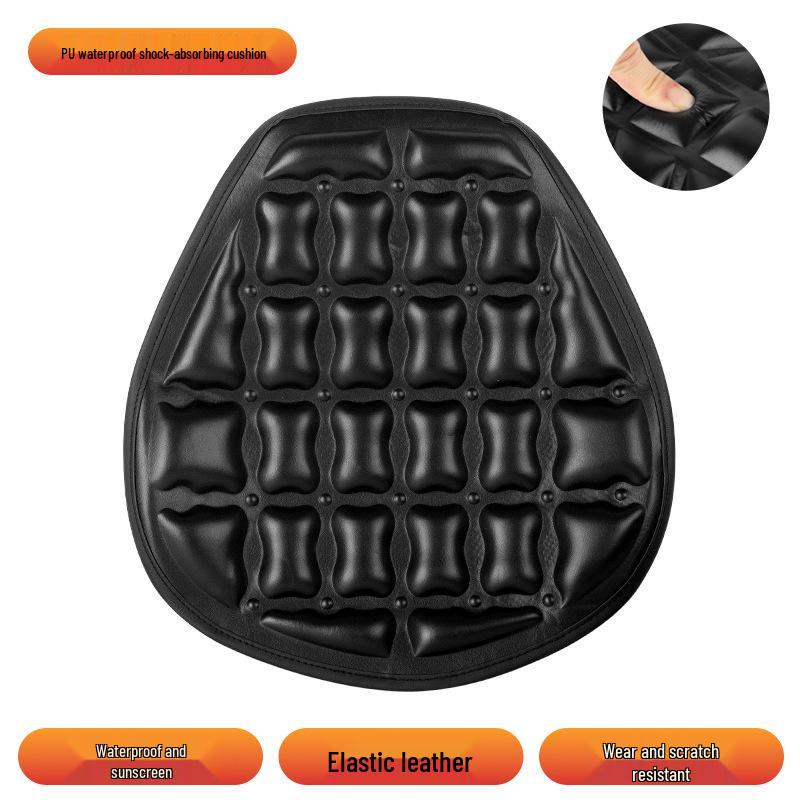 Universal Waterproof Heat Insulation Motorcycle Seat Cushion with Shock Absorption & Sunscreen