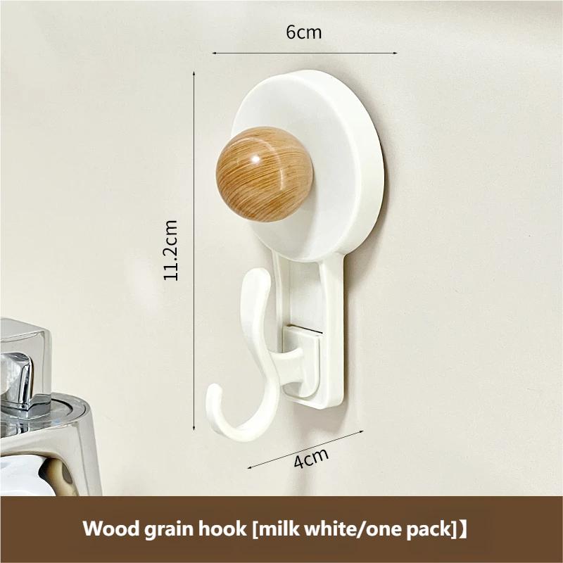 No-drill Suction Cup Hook  Adhesive Hook for Kitchen and Door, Harmless Wall Hook for Towels and Bags