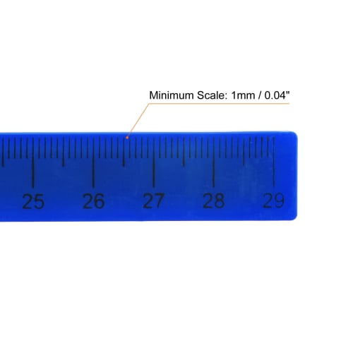 uxcell Whiteboard Magnetic Ruler, Metric Chalkboard Straight Ruler, Office Measuring Tool, 29cm, Deep Blue