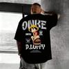 Oversized Anime Graphic Tshirt Men One Piece Luffy Women Loose Casual Short Sleeve Tee Streetwear New Summer Fashion Y2k Tops