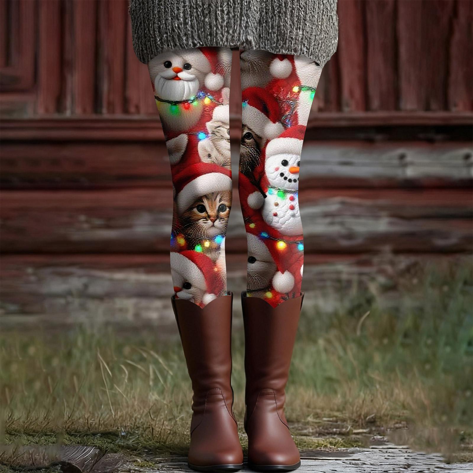 

Женские повседневные модные уличные брюки для йоги с принтом на Хэллоуин, облегающие эластичные укороченные брюки XXL винный