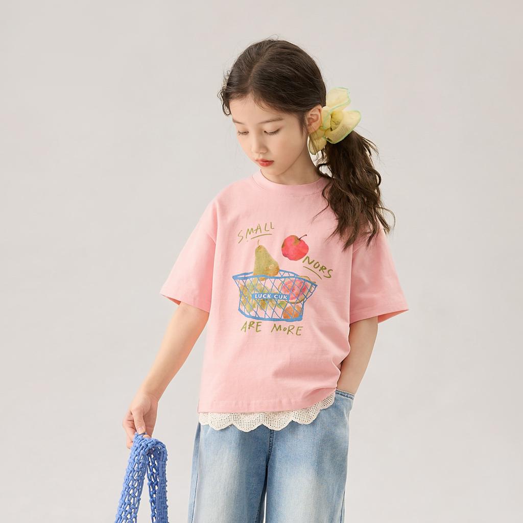 LUSON Children's Summer Loose T-shirt