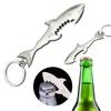 Shark Shaped Bottle Opener Keychain Shaped Zinc Alloy Ring Beer Bottle Opener Creative Corkscrew Keychain Pendant Party Gift