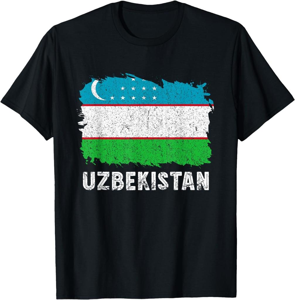 Bandiera dell'Uzbekistan Radici Uzbeke Orgoglio Uzbeko Bandiera Uzbeka Vintage Maglietta