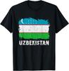 Uzbekistan Flag Uzbek Roots Uzbek Pride Vintage Uzbek Flag T-Shirt