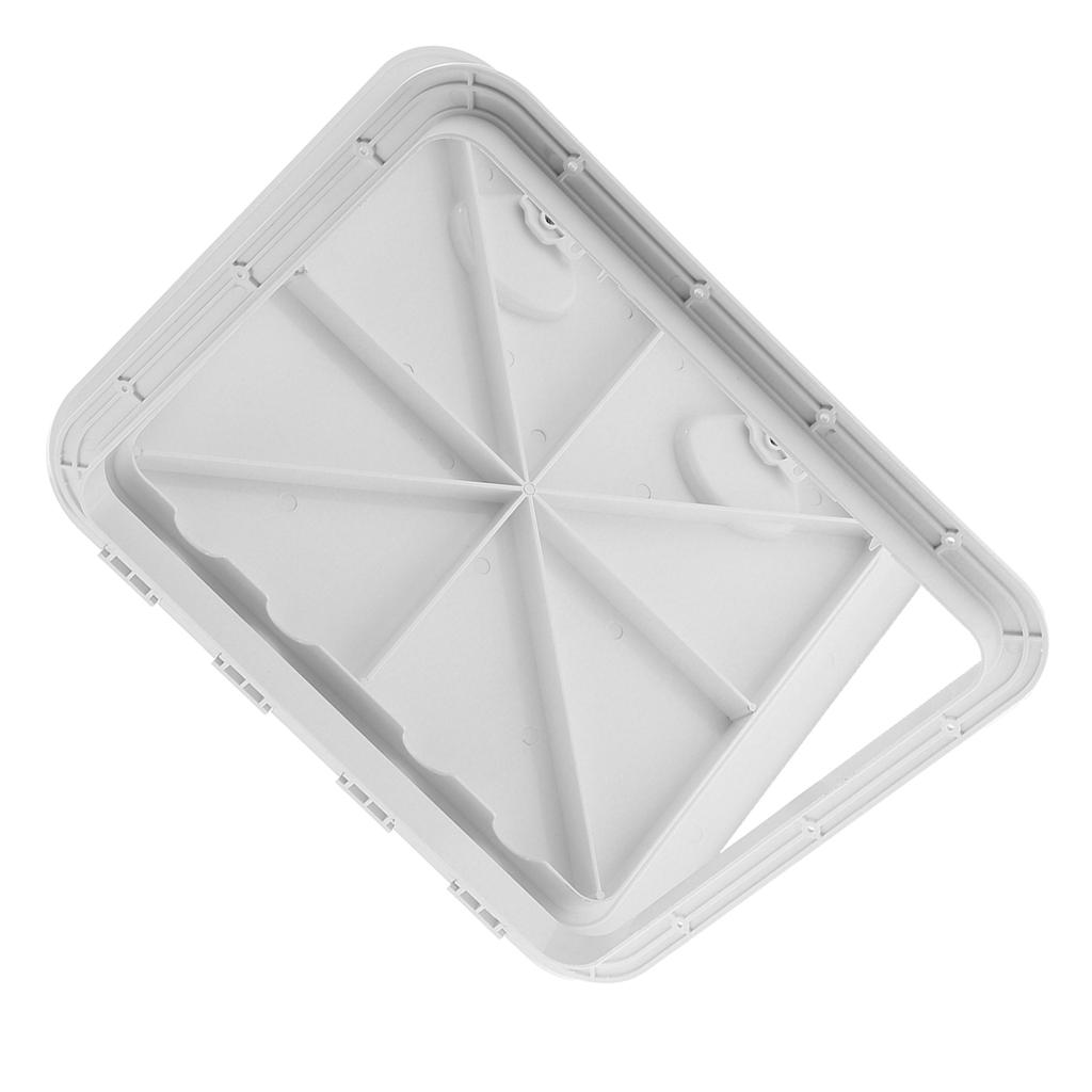 Deck Access Inspection Cover Anti UV with Lock Accessory for Marine Boat 20x18in(Black )