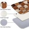 Západní patchwork s potiskem kravské srsti Kuchyňská rohožka Rohožka přede dveře Domácí dekorace Podložka na podlahu do ložnice Protiskluzová podložka pod nohy do koupelny Domácí dekorace