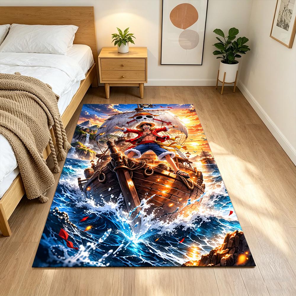 One Piece Adventure Journey Non-Slip Home Carpet Design for Office Decor Living Room Gift