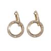 Exaggerated Style Slimming Earrings: S925 Sterling Silver Hoops Fashion Earrings for Women - Korean Trend
