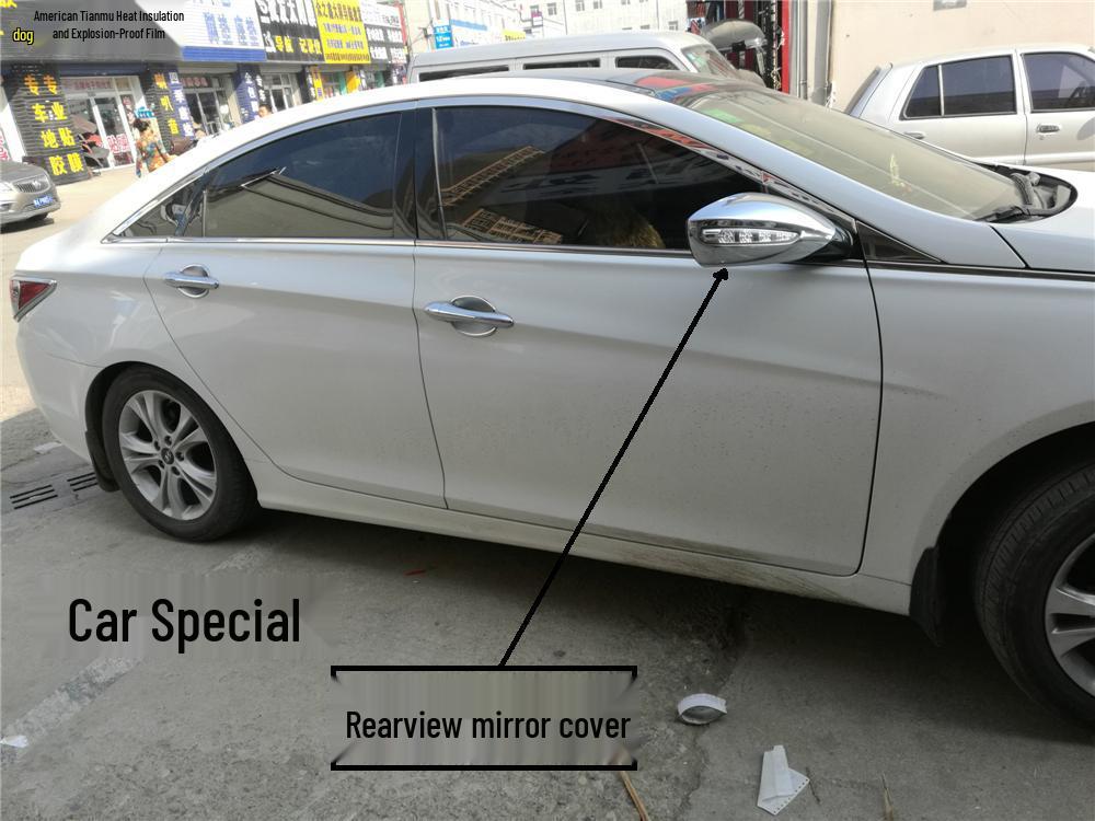 11-14 Sonata Rearview Mirror Cover Decoration - Eighth Gen Sonata Bright Shell Sticker