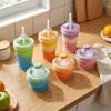 Silicone Foldable Ice Ball Cup Food Grade Collapsible Silicone Cup Portable Travel Tumbler  Office