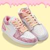 Ice Cream Shoelaces for Sneakers Mandarin Duck Powder Green Shoe Laces Flowing Shoelace Colorful Flower Ins Shoes Strings