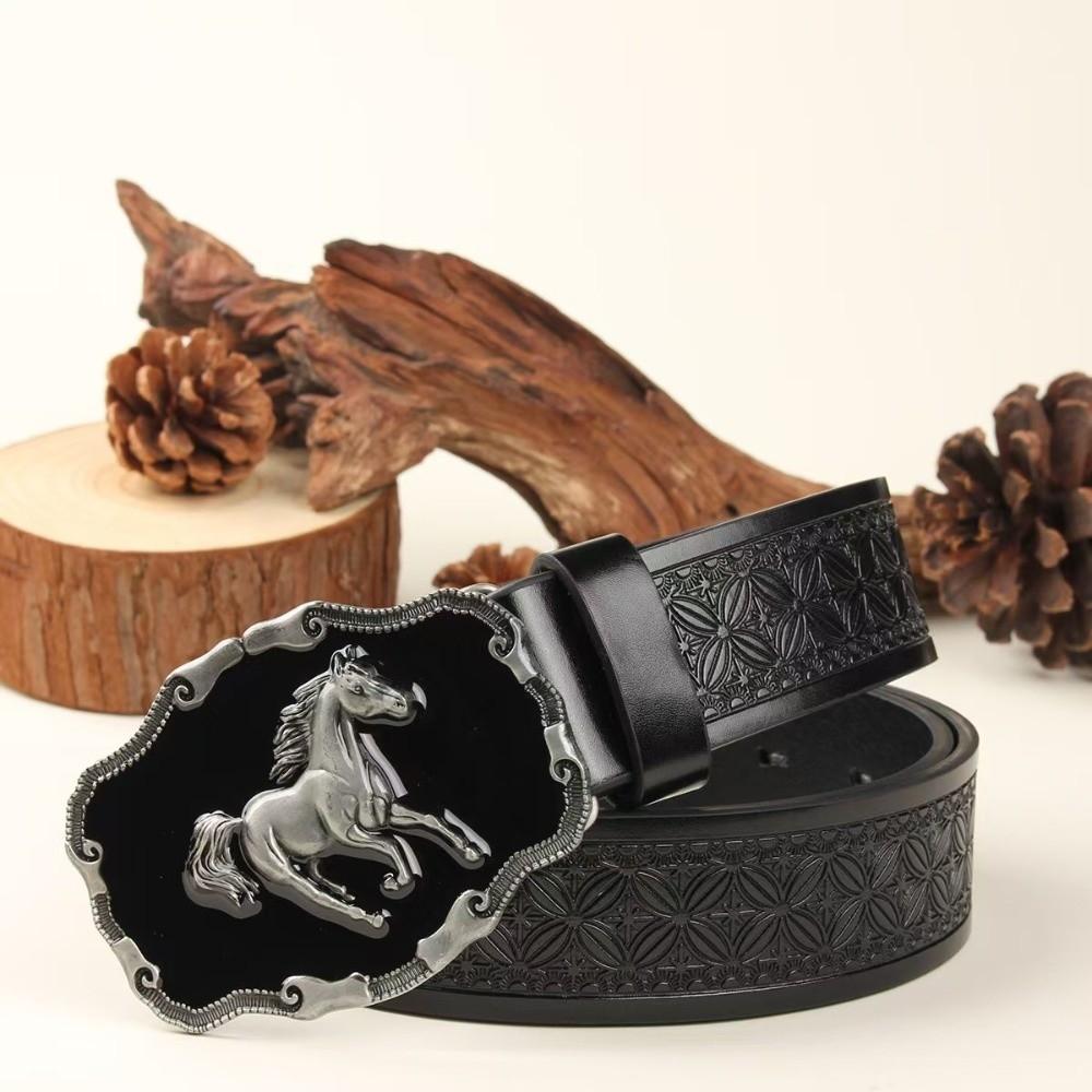 Luxury Design Western Cowboy Belt Trendy Brand Cowboy Waist Belt For Men Woman