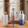 Titanium-Plated Large Capacity Teapot with Smart Temperature Display and Handle, Ideal for Stewing and Heat-Preserving.