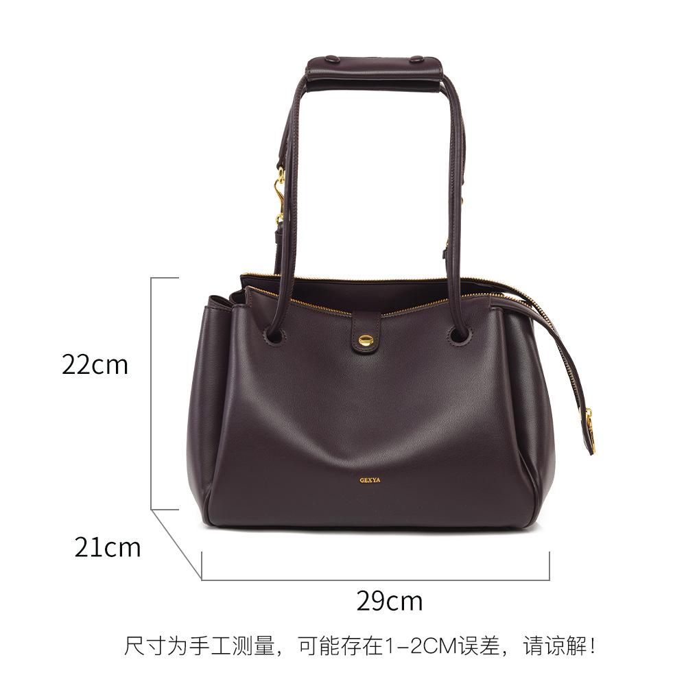 Crossbody Bag Autumn and Winter New Style Bag for Women, L Home Same Style, Large Capacity Tote Bag, Simple Soft Leather Commuting Bag for Women