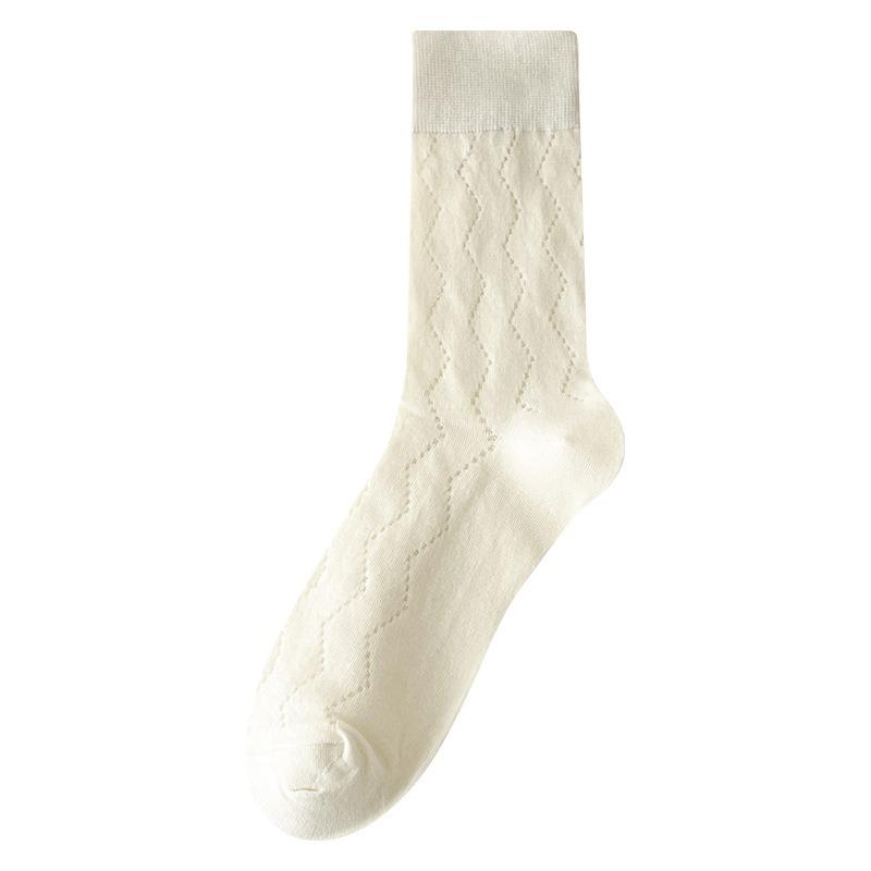 5 Pairs of Women's Summer Thin Lovely Mesh Tube Stack Socks