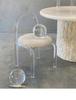 Acrylic Restaurant Kitchen Lounge Dining Chairs Modern Simple Dormitory Bedroom Makeup Chair Living Room Single Backrest Chair