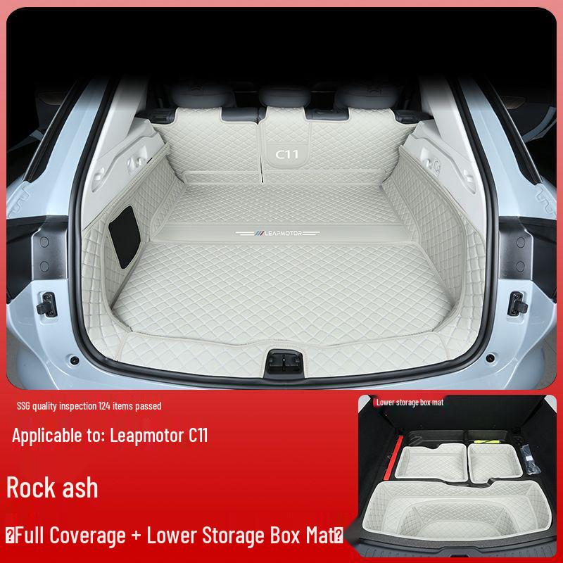 Compatible Leapmotor C11 Trunk Mat - Surround Design, Wear-Resistant, Fits 26 Models