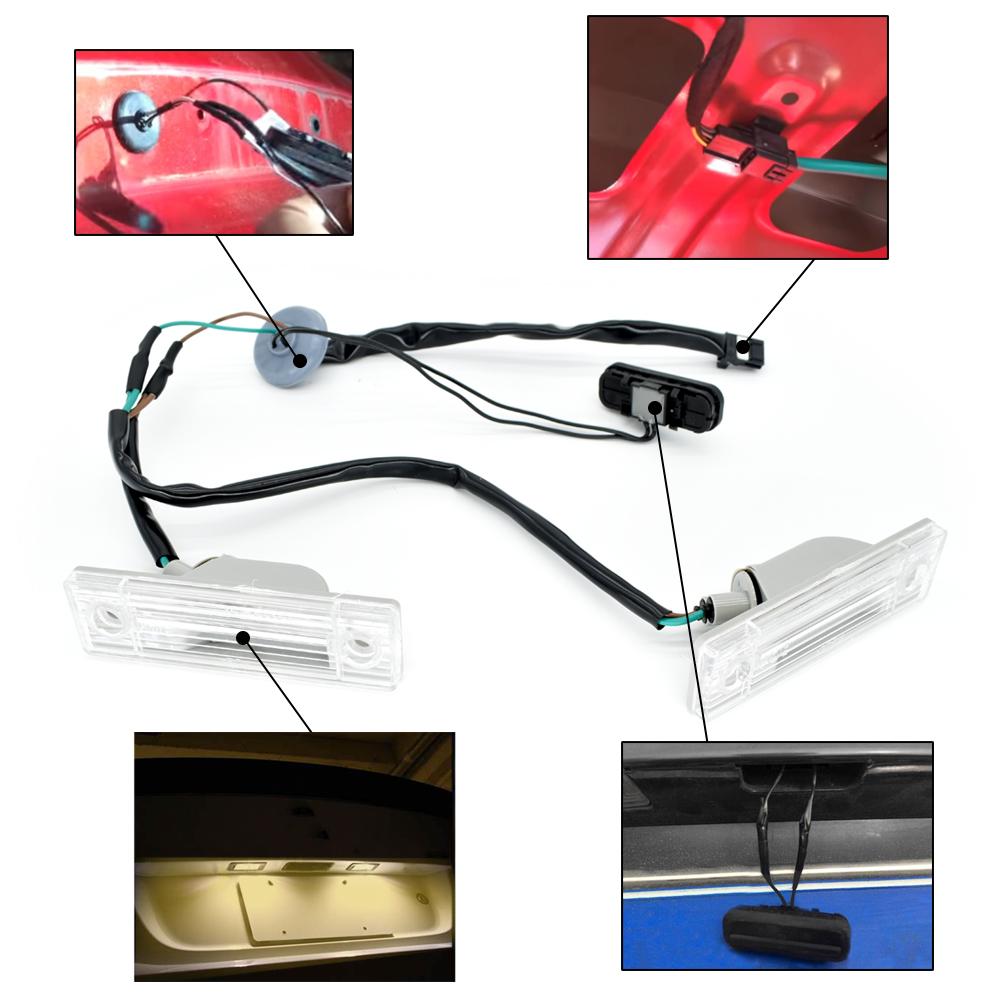 Rear Car License Plate Light Lamp W/ Trunk Release Switch Lock Tailgate Lid Button For Chevrolet Chevy Cruze Orlando 95961097 China Mainland