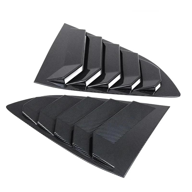 For Honda CR-V CRV 2017-2022 Car Rear Louver Window Side Shutter Cover Trim Sticker Vent Scoop ABS Carbon Fiber Accessories Auto