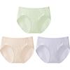 Beneunder Women's 100% Cotton Seamless Antibacterial Mid-Rise Briefs