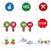 8pcs Yes/No KT Board Right/Wrong Hand Held Response Card Hold Up The Sign  School Competition