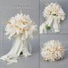 Wedding Bouquet Artificial Hand Bouquet Bridal Holding Flowers For Bridesmaid Wedding Flowers Bridal Accessories
