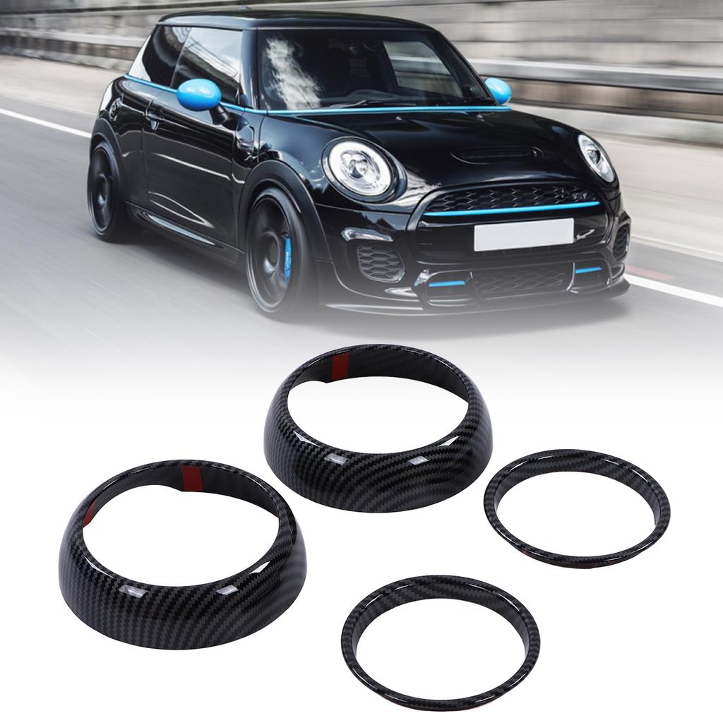 4pcs Carbon Fiber Style Air Vent Cover Trims Replacement F55 F56 F57 Hatchback 2014‑2021