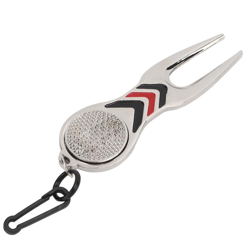Golf Divot Repair Tool Golf Club Ball Putting Court Pitchfork Key Chain Type for Ground