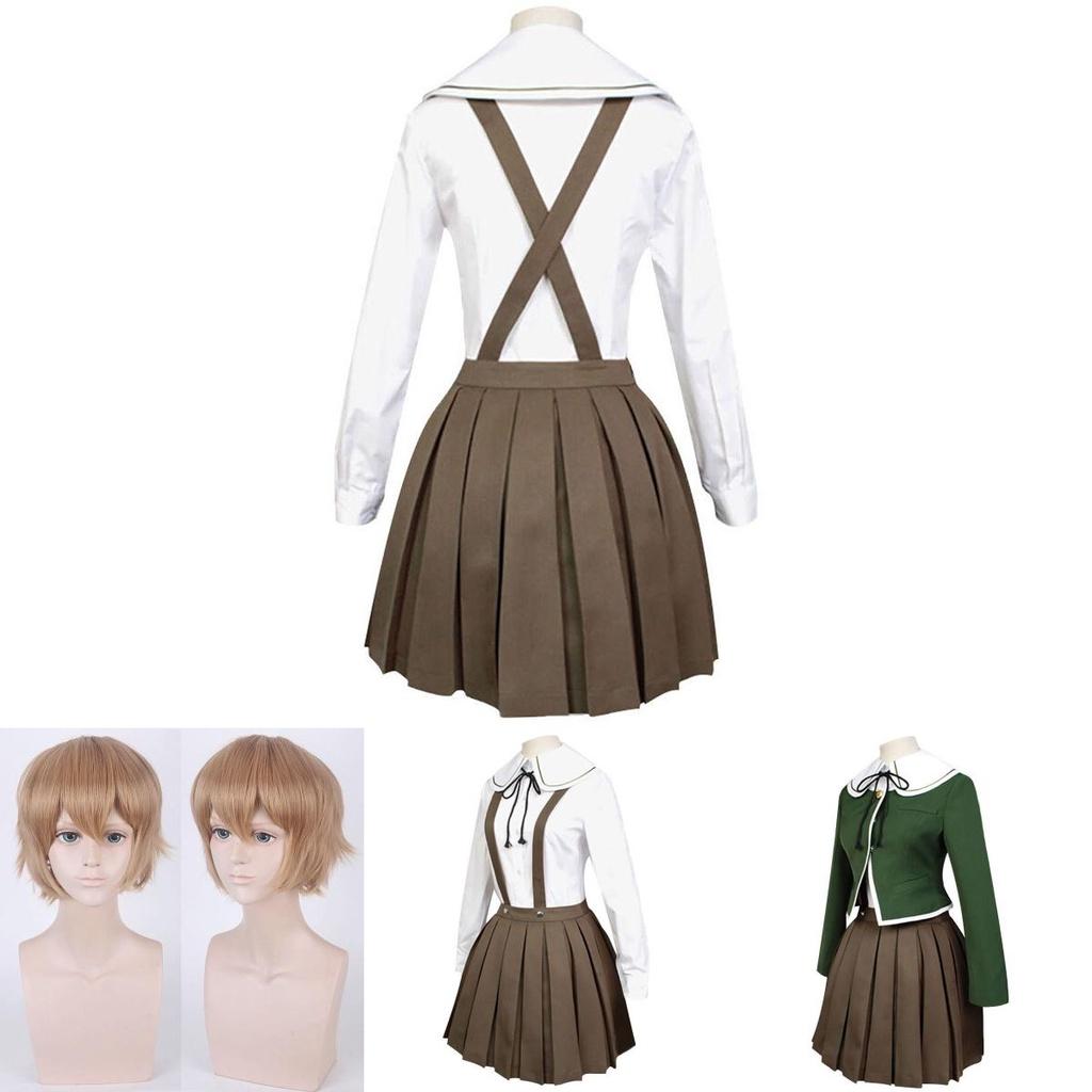 Danganronpa Chihiro Fujisaki Uniform Suit Cosplay Costume Full Set For Anime Fans