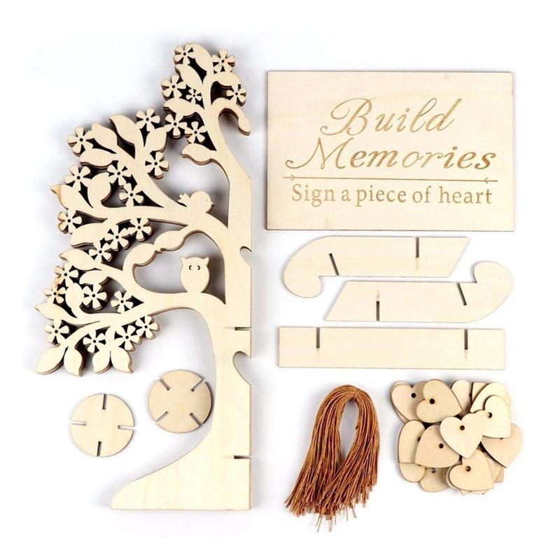 Hand-Carved Wooden Character Plate: Wishing Tree Pendant & Home Party Decoration