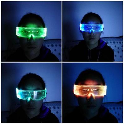 Lunettes lumineuses à LED, lunettes à visière électronique, accessoires pour festival, karaoké, bar, fête, spectacle, cadeaux pour enfants et adultes