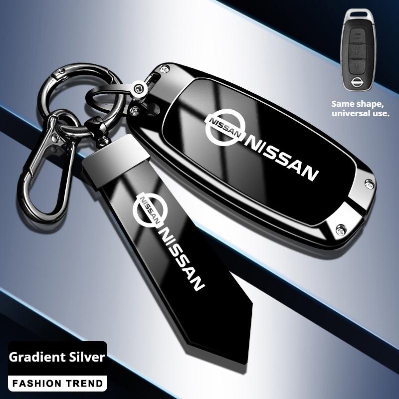 Zinklegering Leer Auto Sleutelhoesje Nissan Qashqai Juke X-Trail Patrol Note Leaf Altima Maxima Murano Tiida Teana Rogue Sentra