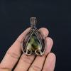 Blue Tiger Eye Pendant, 999 Copper Wire Wrapped Pendant Jewelry. Gift For Women Handmade Pendant Gemstone Jewelry