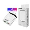 4-Port QC3.0 Universal Fast Charger: EU/US/UK/AU Standards, Multi-Voltage (5V/9V/12V) for Travel