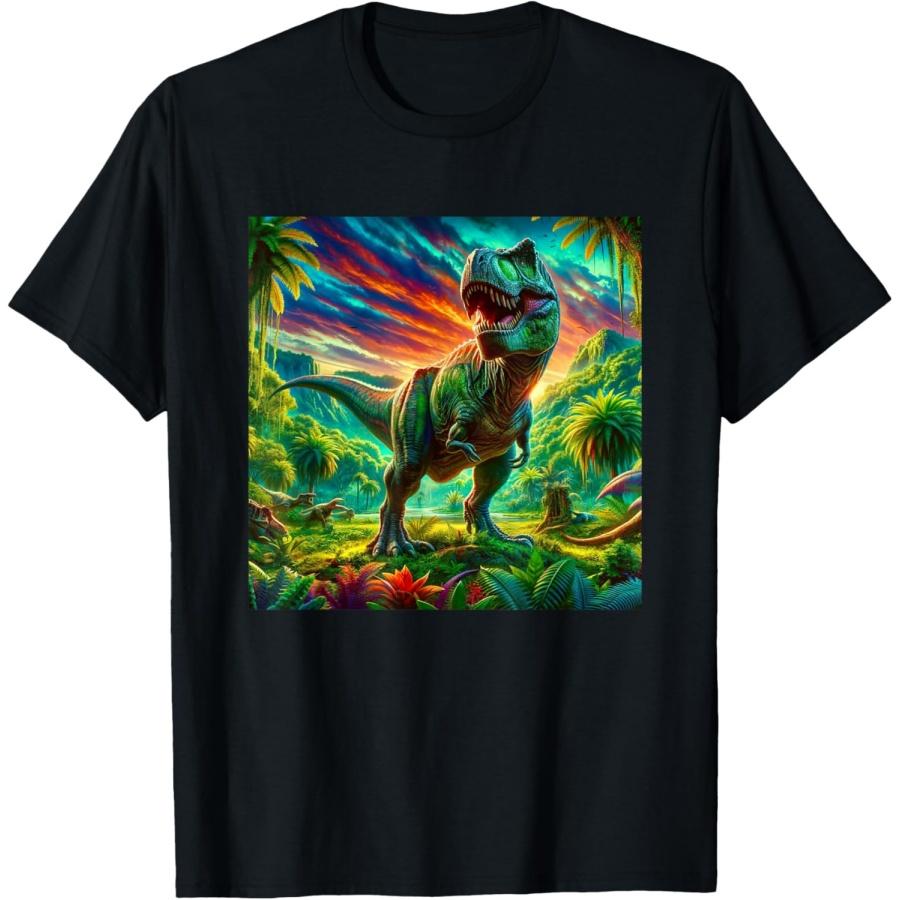 

Крутая футболка с динозавром XXXXXL чёрный