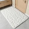Memory Foam Bathroom Mat Backing Super Memory Foam Bath Soft Absorbent Non-Slip PVC Rug with 3D