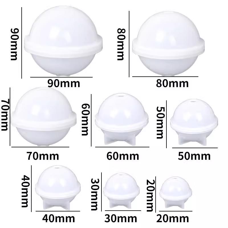 70mm Sphere Resin Mold with Lid
