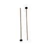 Drum Mallets with Black Nylon Head and Beech Wood Handles, 1 Pair of Percussion Beaters for Practice Lessons, Playing Activities and Instruction