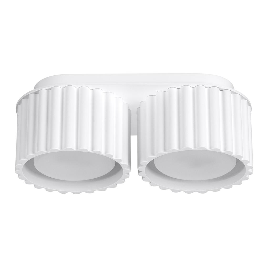 Plafon Aura 2 Gx53 Biały Alu Sollux Sl.1783
