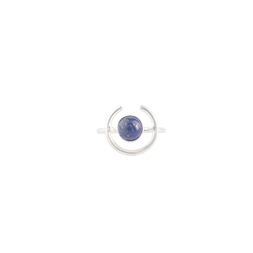 Lapis Lazuli Gemstone Ring 925 Sterling Silver Handmade Jewelry Blue Stone Ring RR-54-30