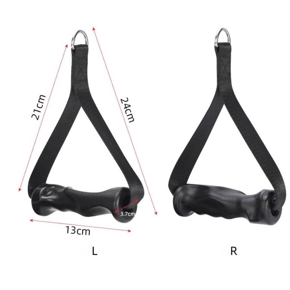 1Pair Heavy Duty Gym Handle Non-Slip Pulley Handle Cable Machine Handle Pulley Cable Machine