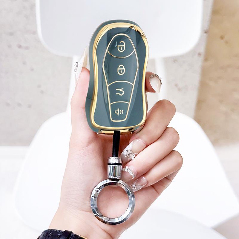 Shell Keyless Protected Fob Bag For Geely New Emgrand Gs X6 Suv Ec7 Azkarra Tugella Fy11   Atlas Pro Car Key Case Cover