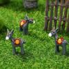 YARNOW 50 Pcs Little Donkey Figurines Tiny Resin Donkeys Miniature Donkey Crafts Small Donkey Figurine Bulk
