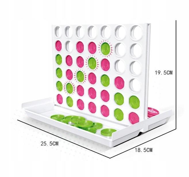 Logical Board Game 4 In a Row 4 In a Row for 2 Players