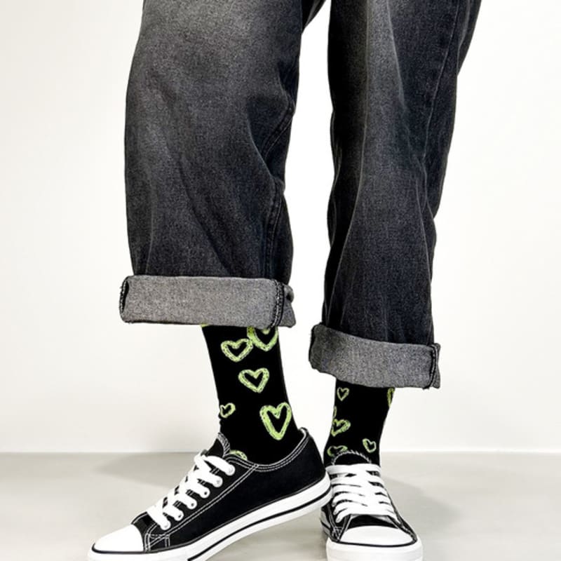 YELLOWSOCKS HEART SHAKER NEON